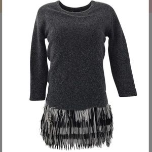 J. Crew Fringe Sweatershirt dress